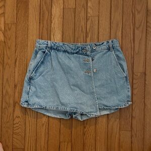 Zara Light Blue Jean Shorts